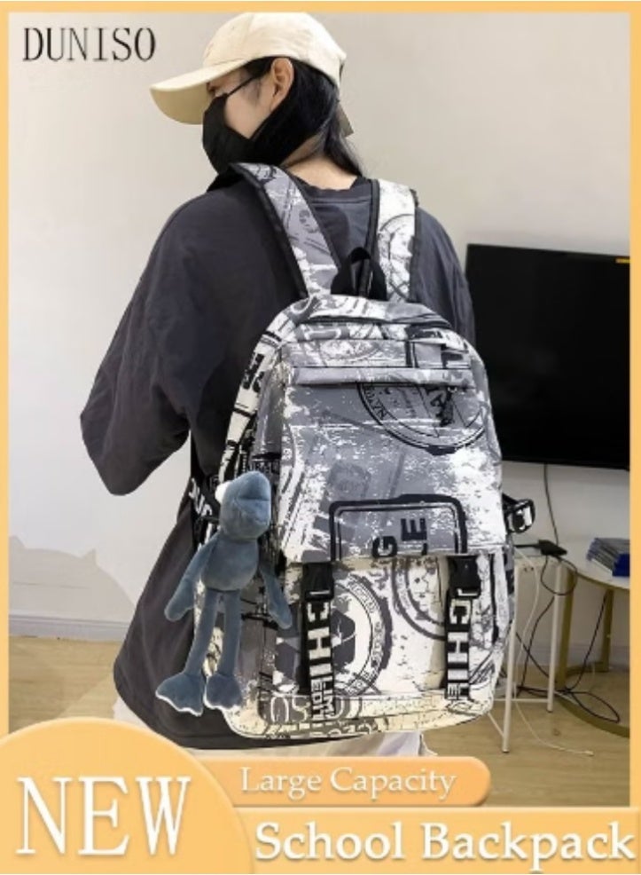 DUNISO Graffiti - Style Backpack | Large - Capacity Design, Trendy and Practical - Image 1