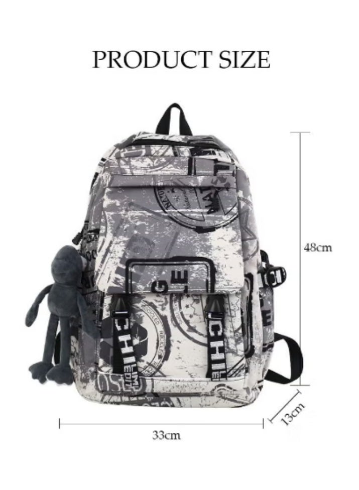 DUNISO Graffiti - Style Backpack | Large - Capacity Design, Trendy and Practical - Image 2