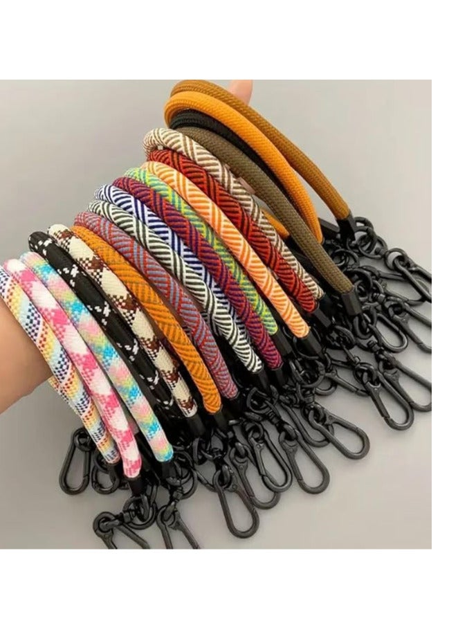 Premium Wrist Strap Cell Phone Lanyard anti theft, Soft Nylon Thick Rope, Phone Hand Strap With Phone Patch Compatible with Phone, Airpods, Purse, Keychain and More 20 Cm  - Image 2