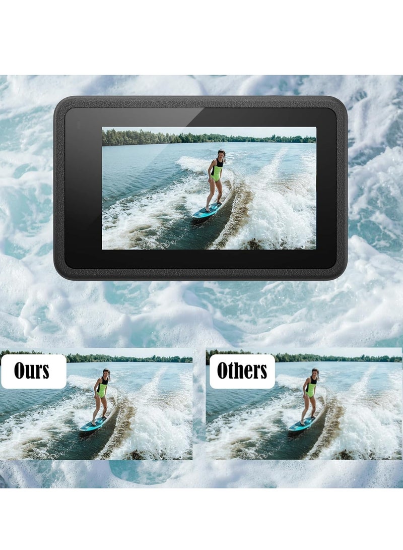 KASTWAVE Screen Protector for DJI OSMO Action 4 Camera - Includes Tempered Glass LCD Display Film, Lens Protector, and Silicone Lens Cap Cover, 0.3mm 9H Hardness Anti-Scratch Anti-Bubble (6+2 Pack) - Image 5