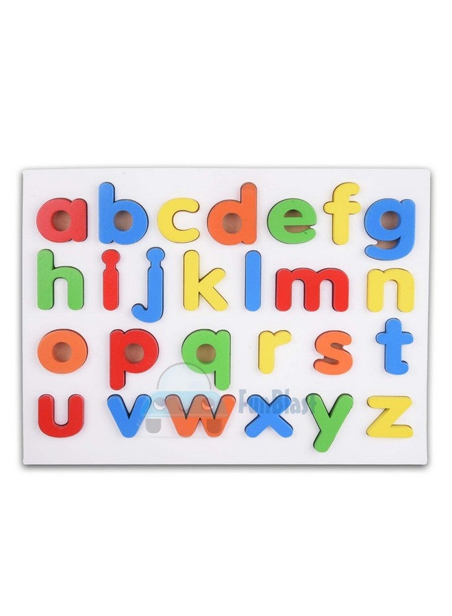فنبلاست ألعاب ألغاز الأبجدية الخشبية من فن بلاست للأطفال، لعبة ألغاز تعليمية على شكل لوحة مونتيسوري - Image 1