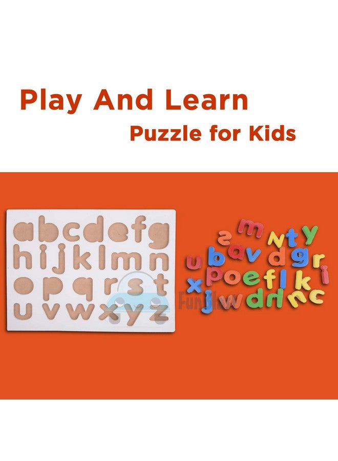 فنبلاست ألعاب ألغاز الأبجدية الخشبية من فن بلاست للأطفال، لعبة ألغاز تعليمية على شكل لوحة مونتيسوري - Image 3