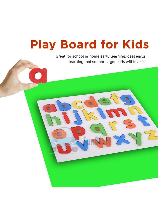 فنبلاست ألعاب ألغاز الأبجدية الخشبية من فن بلاست للأطفال، لعبة ألغاز تعليمية على شكل لوحة مونتيسوري - Image 4