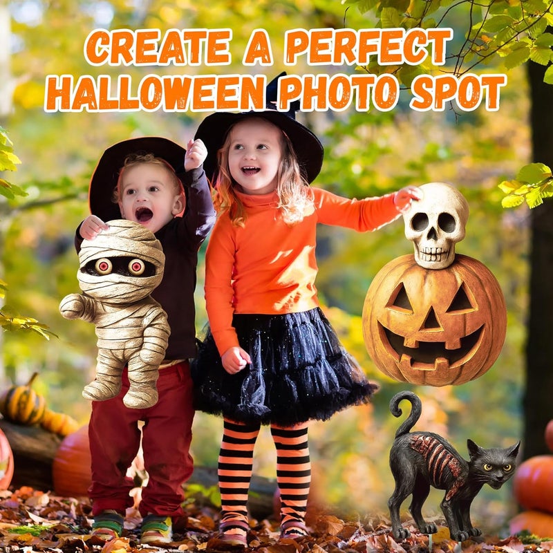 ComboJoy 6 Pack Halloween Yard Signs, Large Halloween Yard Decorations with Stakes, Waterproof Scary Outdoor Holiday Decor for Yard Lawn Garden, 16” Big Size - Image 4