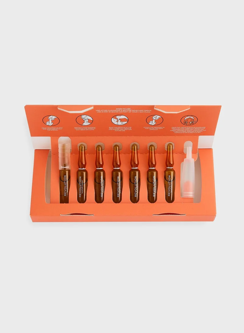 REVOLUTION Revolution Skincare Vitamin C 7 Day Brightening Skin Plan Ampoules