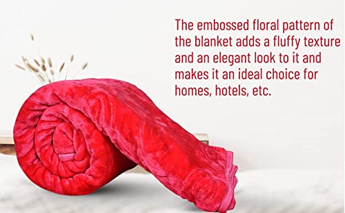 Goyal's Super Soft Mink Double Bed Blanket 500 TC, 87 X 85 Size - Pink - Image 5