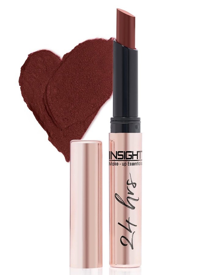 INSIGHT 24 Hrs Non-Transfer Matte Lipstick | Lightweight, Highly Pigmented, Long Wear | Kiss Proof & Smudge Proof | With Vitamin E & Jojoba Oil | Vegan, Toxin Free | Shade - 12 Stay Tan (3g) - Image 1