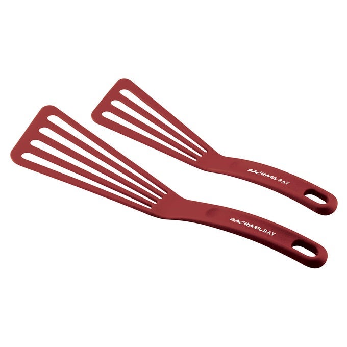 KITCHENTOOLS AND GADGETS NYLON COOKING UTENSILS SPATULA FISH TURNERS 2 PIECE ROSE