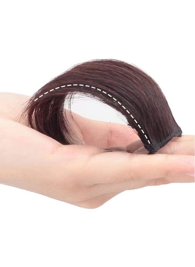 Bowiemall Clip in Hair Extensions Silky Straight Human Hair Double Weft One Piece Wiglets Hair Pieces for Thinning Hair Invisible Hairpin Add Women Hair Volume Black - Image 4