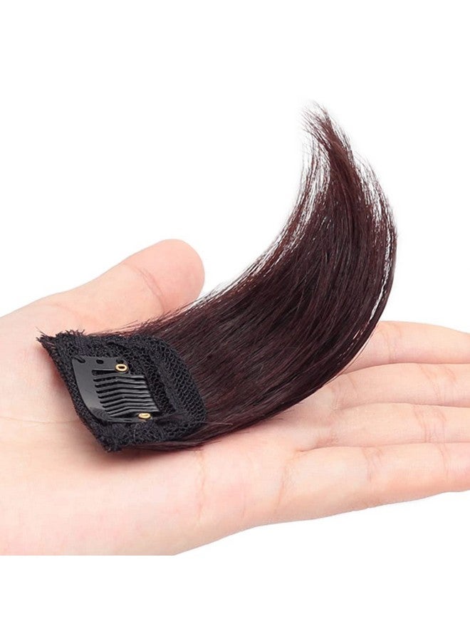 Bowiemall Clip in Hair Extensions Silky Straight Human Hair Double Weft One Piece Wiglets Hair Pieces for Thinning Hair Invisible Hairpin Add Women Hair Volume Black - Image 5