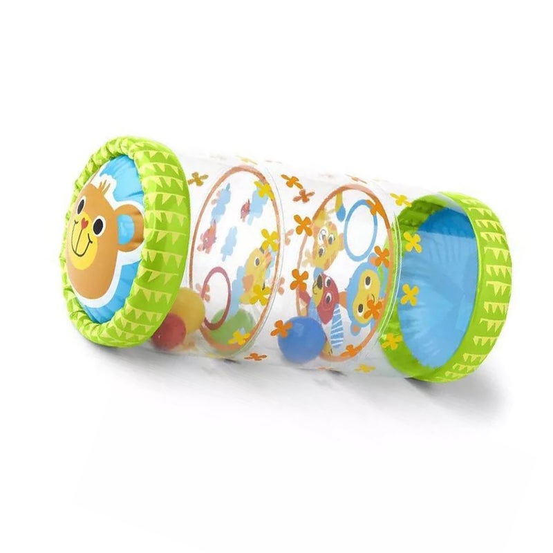 Baby Crawling Roller: Inflatable PVC - Wear Resistant with Built-in Balls and Bells - Early Development Toy for Infants 3 to 36 Months - Image 2