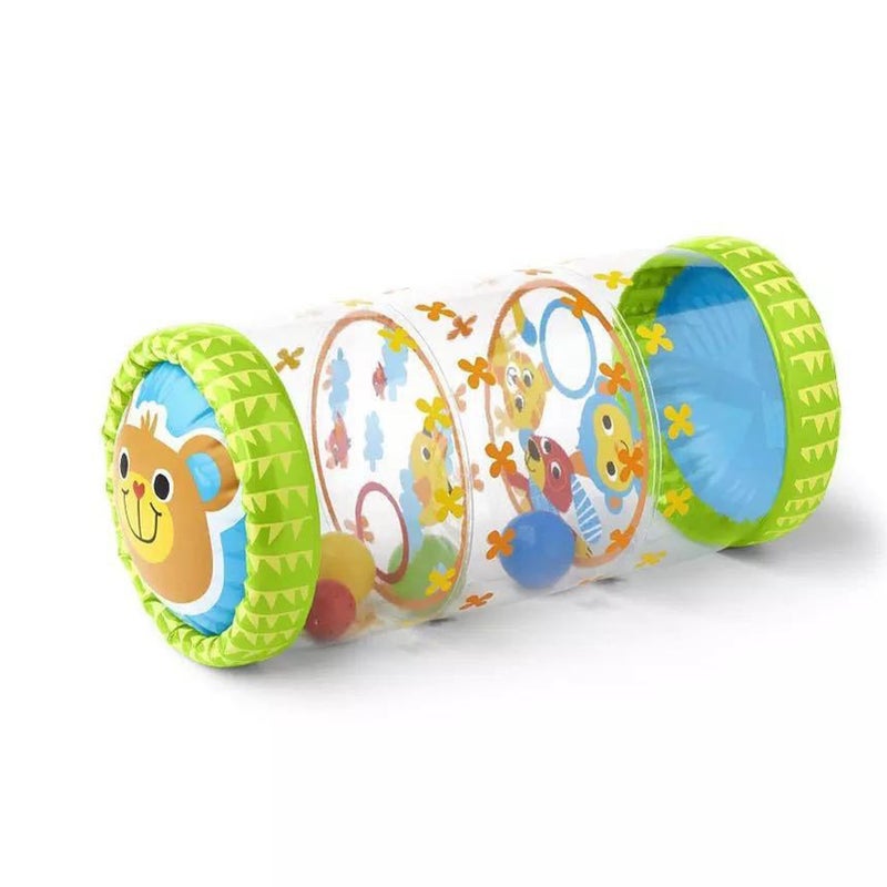 Baby Crawling Roller: Inflatable PVC - Wear Resistant with Built-in Balls and Bells - Early Development Toy for Infants 3 to 36 Months - Image 1