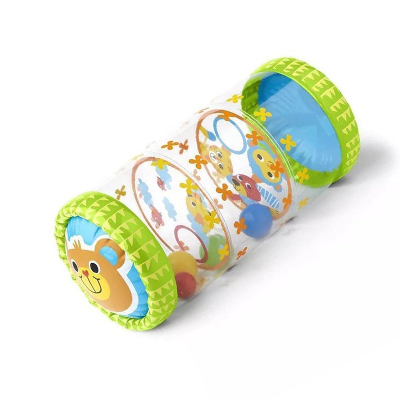 Baby Crawling Roller: Inflatable PVC - Wear Resistant with Built-in Balls and Bells - Early Development Toy for Infants 3 to 36 Months - Image 4