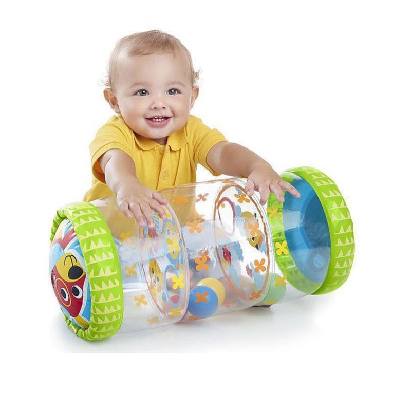 Baby Crawling Roller: Inflatable PVC - Wear Resistant with Built-in Balls and Bells - Early Development Toy for Infants 3 to 36 Months - Image 5