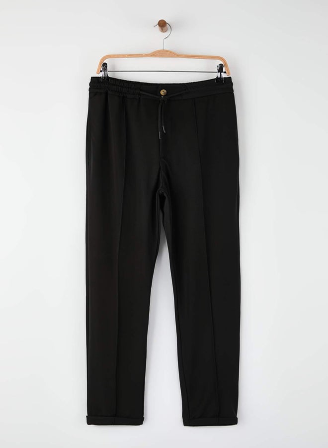 trendyol Black Straight Fit Men's Trousers - Image 1