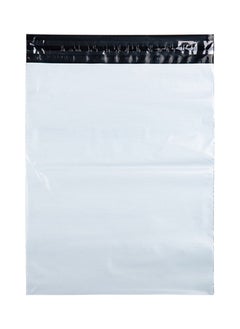 NIBEMINENT 100-Piece Waterproof Shipping Bag White 