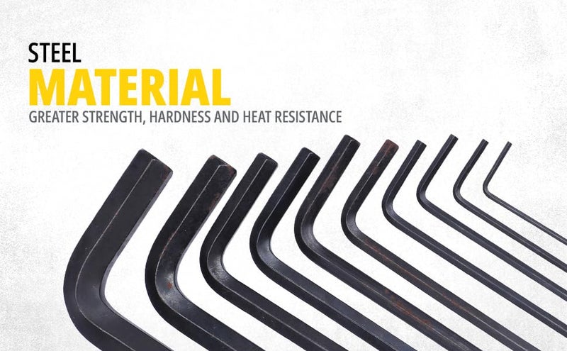 STANLEY 69253 10Piece Metric Hex Key Set with AntiRust Properties for Home DIY Professional Use YELLOW BLACK - Image 4