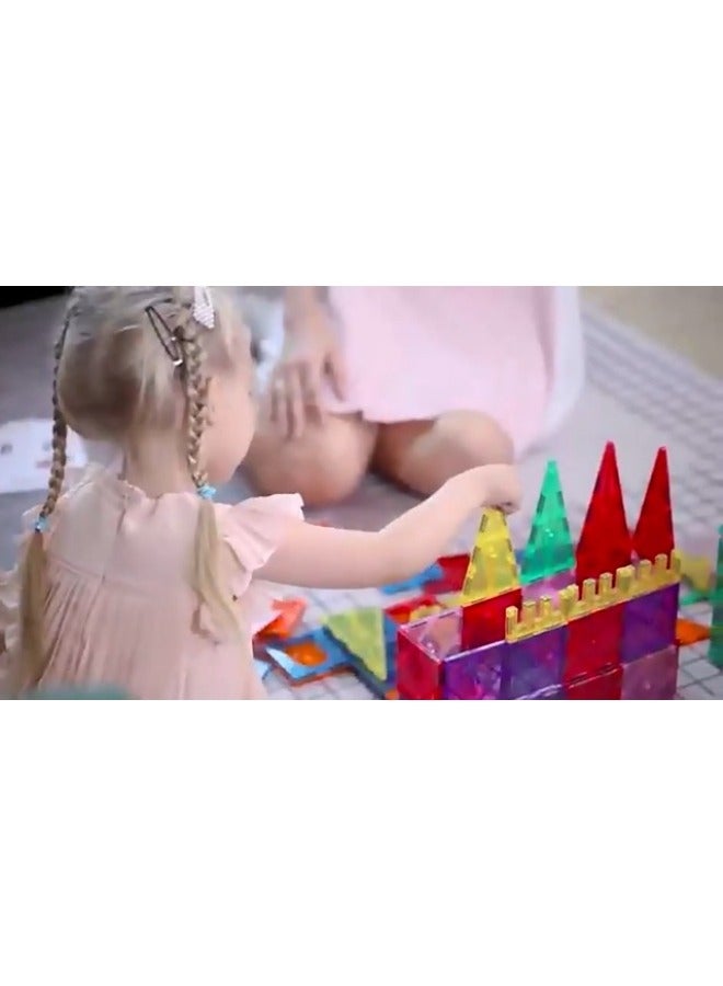 Strong 3D Magnet Blocks for Kids 100pcs Magnetic Building Tiles Set, Educational STEM Toy - Birthday Gifts - Creativity and Imagination - Construction Play - Early Learning Brain Development - Image 2