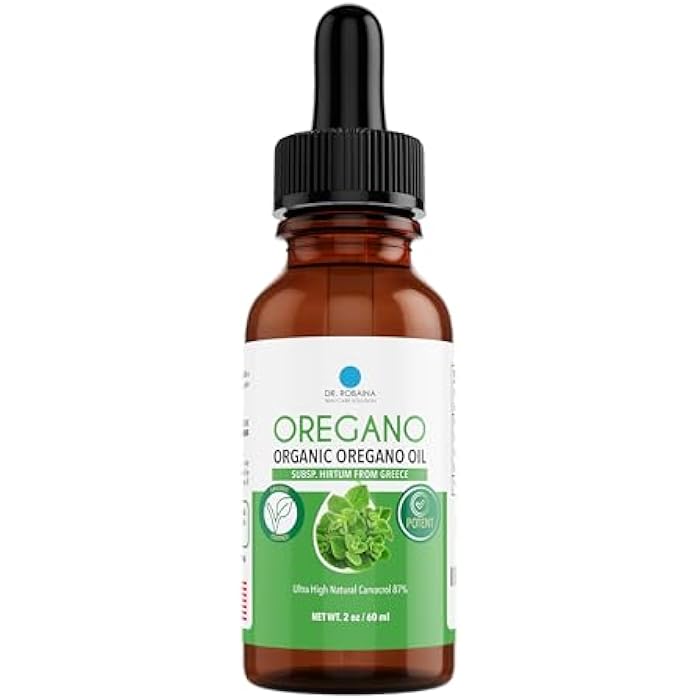 Dr. Robaina Organic Oil of Oregano Drops 87% Carvacrol – Wild Greek Oregano (Hirtum) Cold-Pressed in EVOO – 432 Servings – Immune & Digestive Support – Alcohol-Free, Vegan, Non-GMO - Image 1