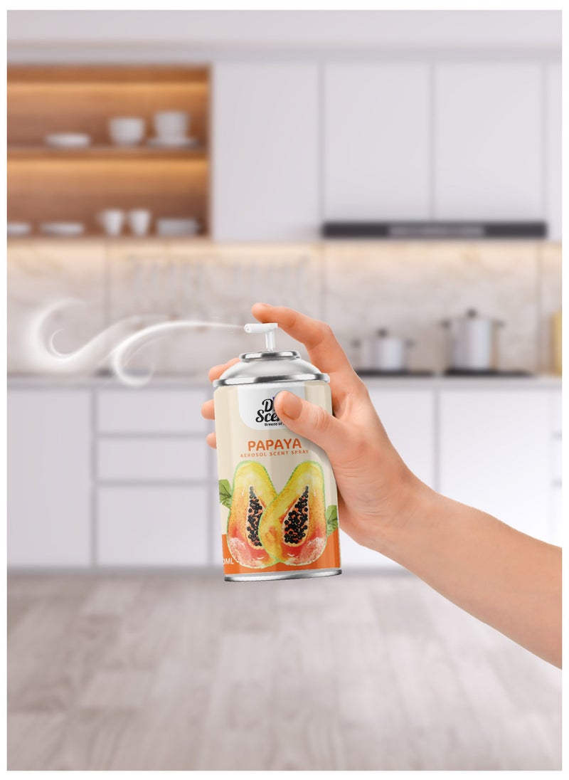 Dr Scent Air Freshener Papaya Aerosol Spray (300ml)  - Image 5