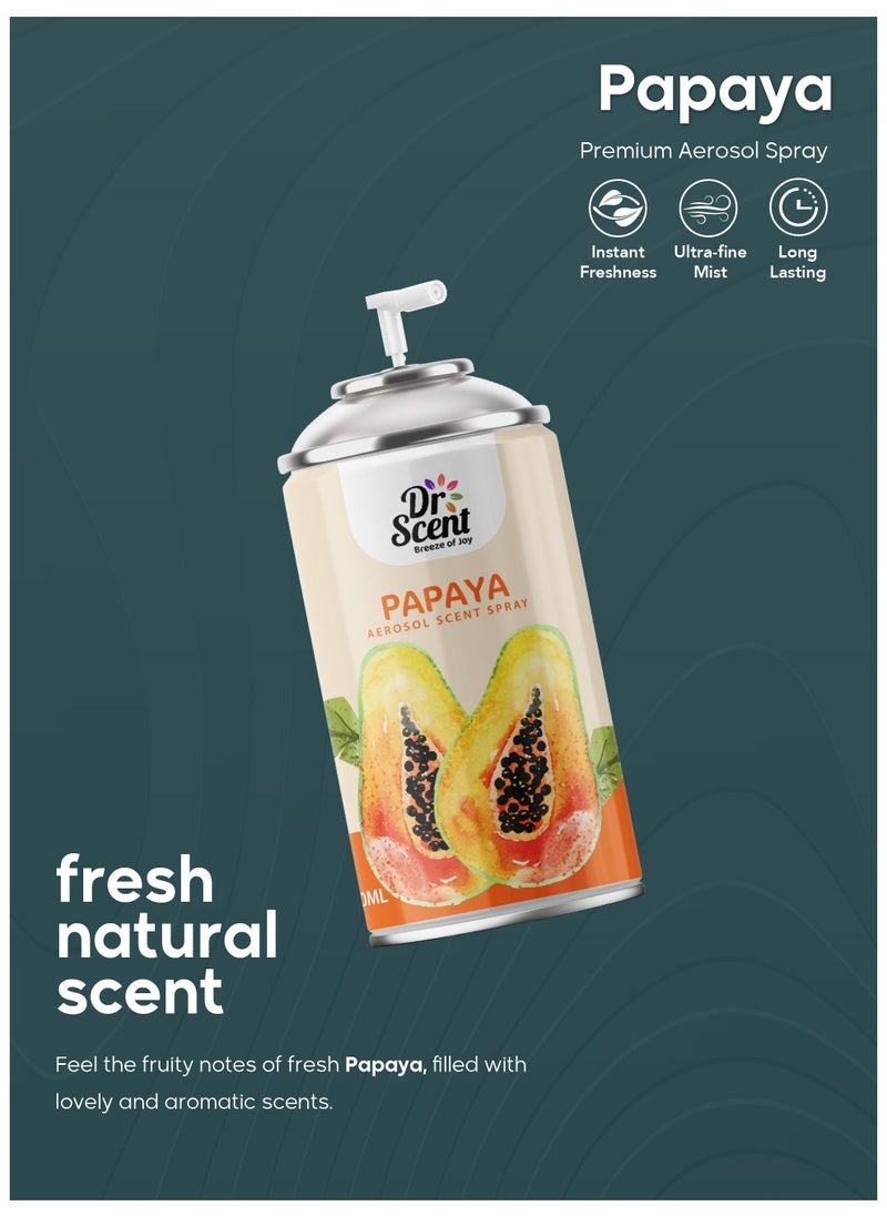 Dr Scent Air Freshener Papaya Aerosol Spray (300ml)  - Image 3