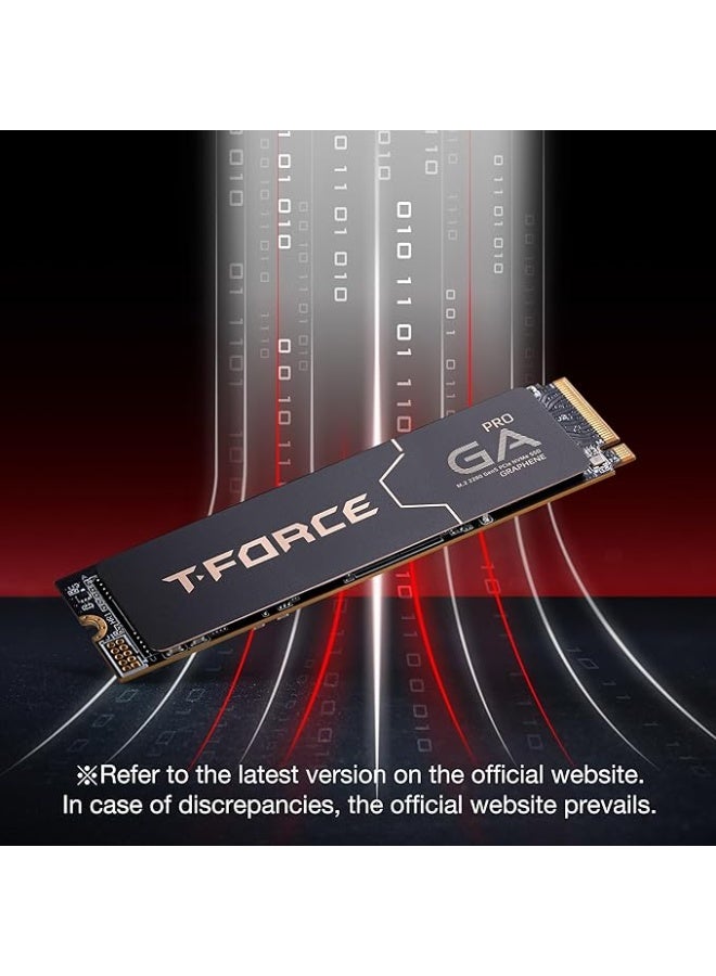 تيم جروب T-Force GA PRO 1TB SSD Graphene Heatsink DRAM SLC Cache 3D TLC NAND NVMe InnoGrit PCIe Gen5x4 M.2 Read/Write 10,000/8,500 MB/s TM8FFJ001T0C129 - Image 4
