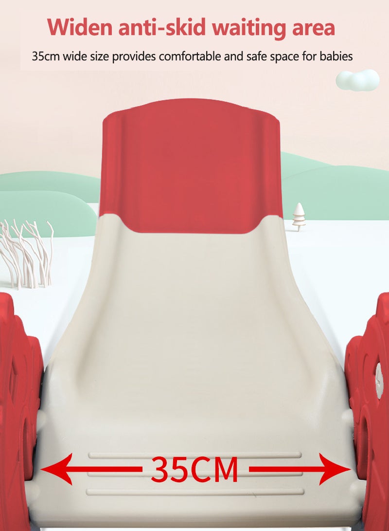 Sharpdo 2 in 1 Children's Slide Kids Slide with Basketball Hoop Indoor Home Multi-Function Combination Folding Toys Baby Slide For Boys and Girls - Image 5