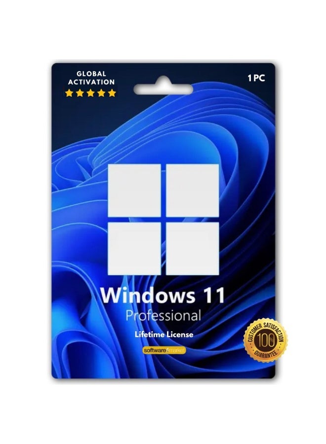 Office Windows 11 Pro (32 & 64-bit) for Lifetime | Digital License | Global activation