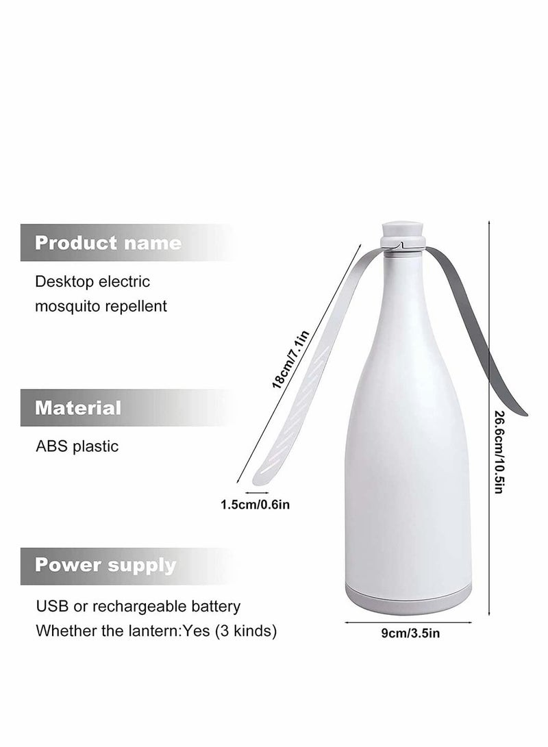 Fly Repellent Fan for Tables Eco-Friendly Fly Insect Mosquito Repellent Automatic Fans with Light USB Charging Lightweight Portable Portable Table Fan for Outdoor Indoor Keep Flies Away from Food