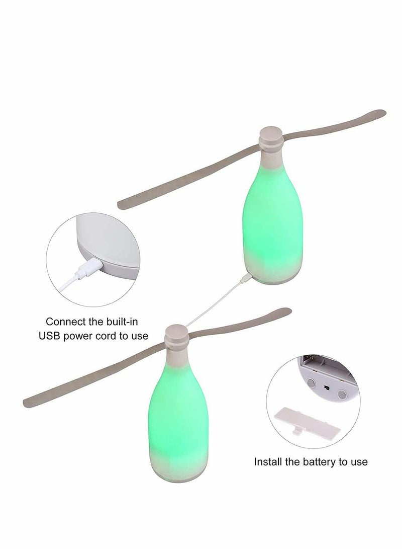 Fly Repellent Fan for Tables Eco-Friendly Fly Insect Mosquito Repellent Automatic Fans with Light USB Charging Lightweight Portable Portable Table Fan for Outdoor Indoor Keep Flies Away from Food
