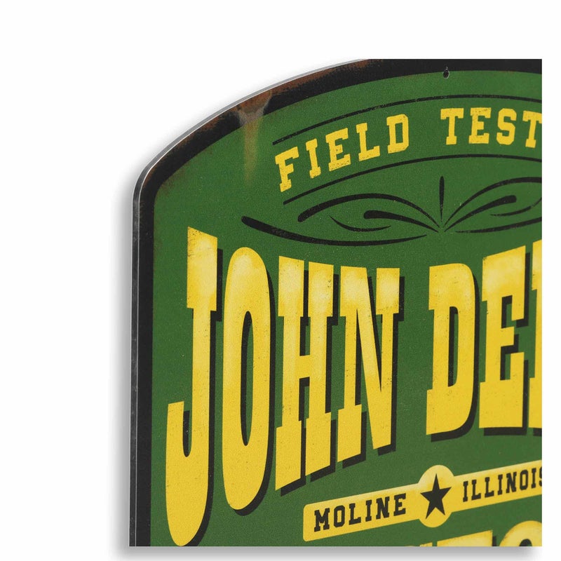 Open Road Brands John Deere Field Tested Tractors Metal Sign - Vintage John Deere Sign for Garage or Man Cave - Image 4
