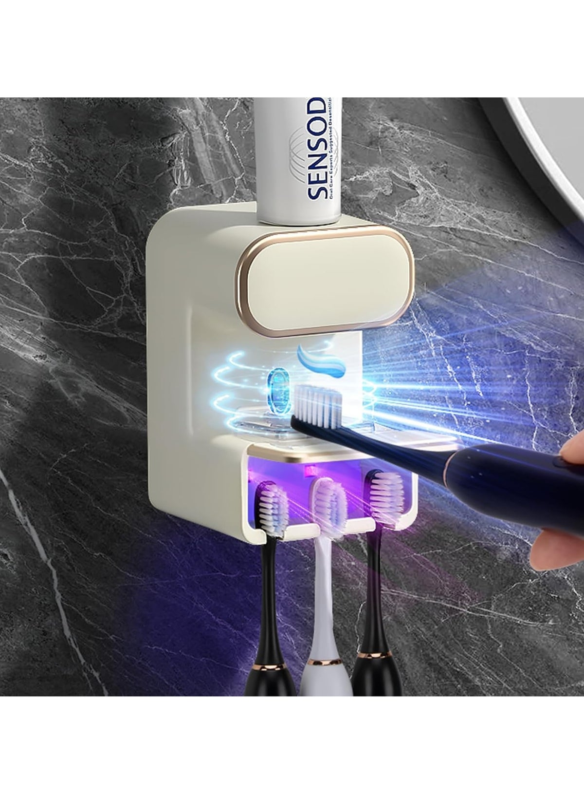 Toothpaste Sensor Hanayo Automatic Electric Toothpaste Dispenser, Adult Home Automatic ...