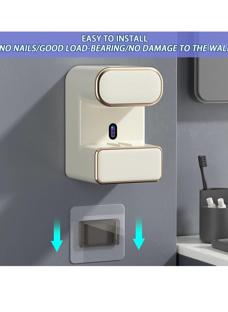 Hanayo Automatic Electric Toothpaste Dispenser, Adult Home Automatic Sensor Toothpaste Dispenser, Toothbrush Sterilizer Holder, Bathroom Wall Mount Toothpaste Pump - Image 5