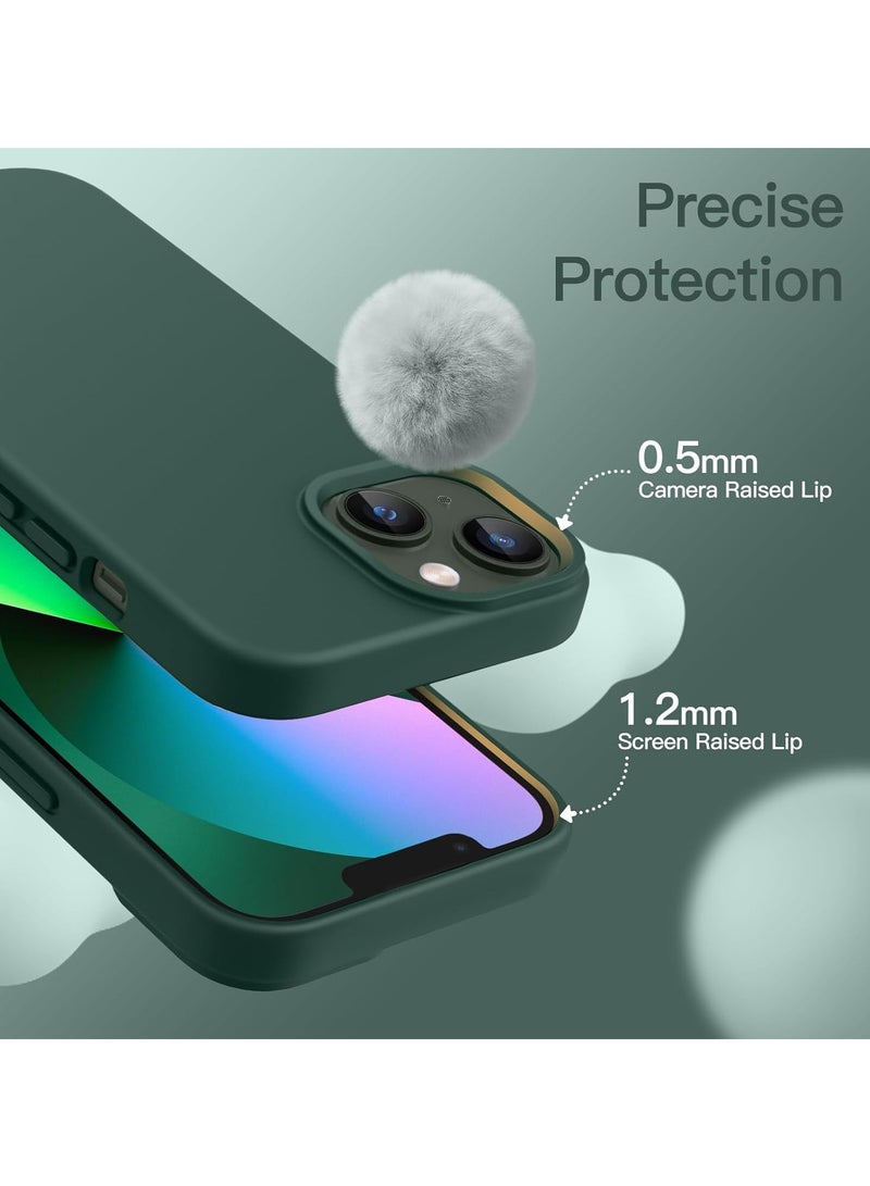 DUSALA iPhone 13 Case, Liquid Silicone Phone Case for iPhone 13 6.1 Inch, Colorful Silky-Soft Protective Cover (Green) - Image 3