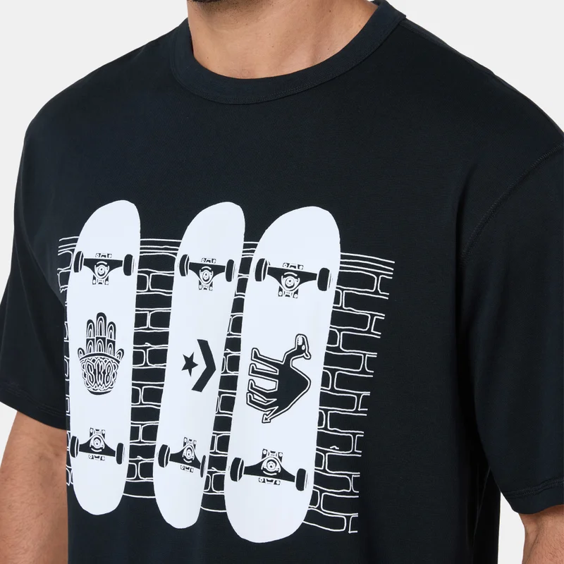 Converse Black Arabic Print T-Shirt  | Best Price UAE