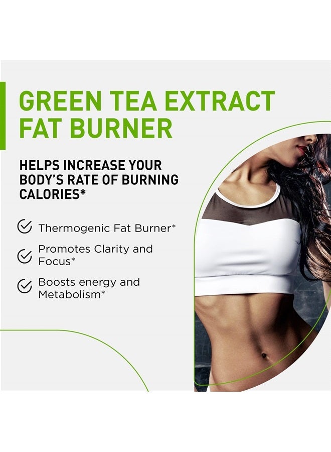 NUTRAMODE مكمل مستخلص الشاي الأخضر الممتاز لحرق الدهون مع EGCG - مثبط شهية طبيعي - حبوب نظام غذائي لفقدان الوزن الصحي تعمل بسرعة للنساء والرجال - معزز الأيض للتخلص من دهون البطن بسرعة - Image 2