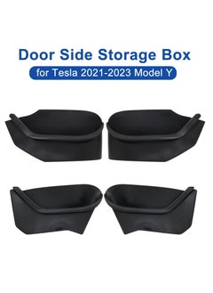 SYOSI Silicone Door Storage Pockets for Tesla Model Y 2021-2023, 4PCS Door Protector Accessories, Front and Rear Door Slot Pockets  - Image 5