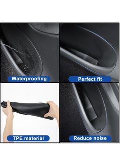 SYOSI Silicone Door Storage Pockets for Tesla Model Y 2021-2023, 4PCS Door Protector Accessories, Front and Rear Door Slot Pockets  - Image 3