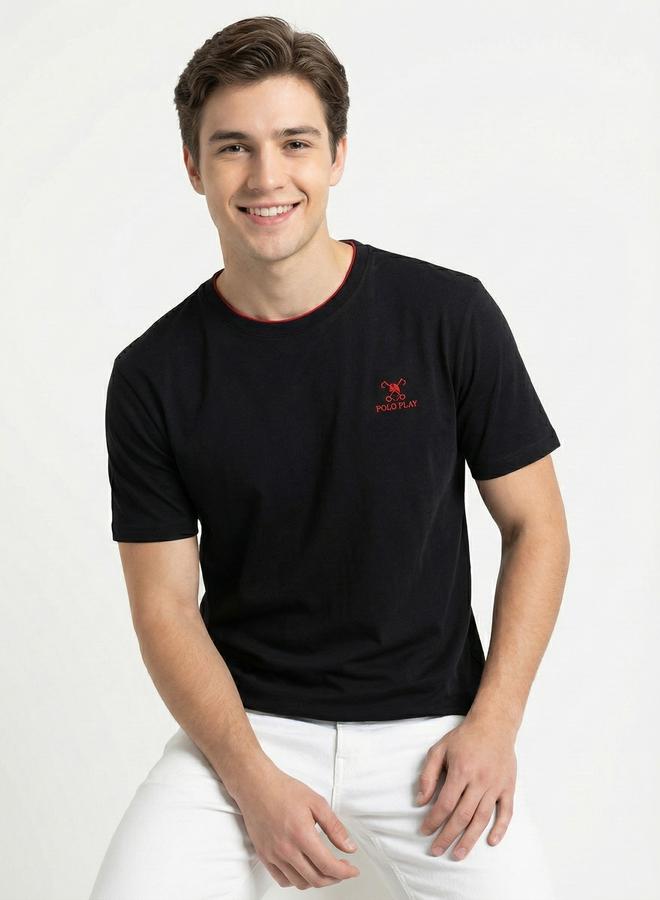 Polo Play Men Graphic Logo Crew Neck T-Shirt - Image 1