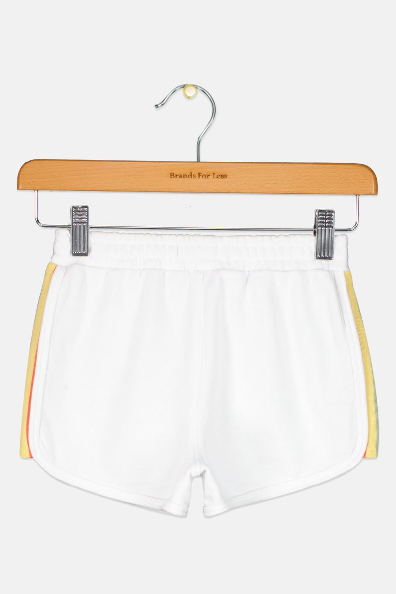 Levi's Toddlers Girl Brand Logo Basic Shorts, White - Image 2