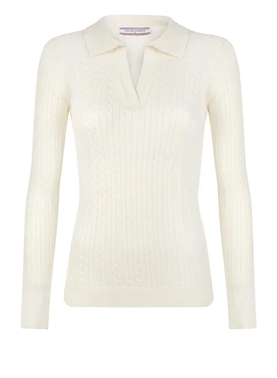 FELIX HARDY Pullover with Polo Collar