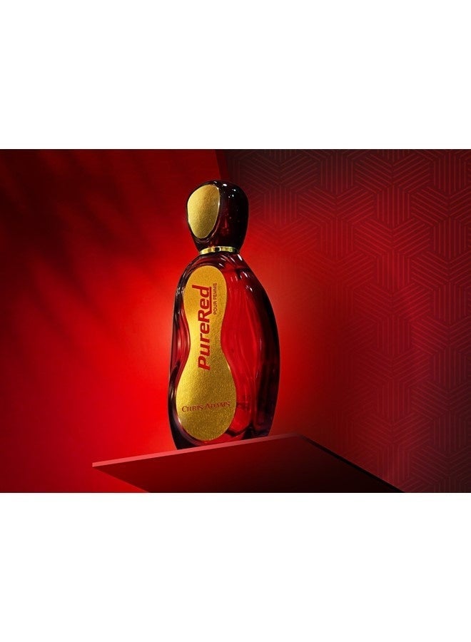 Chris Adams Pure Red Eau De Parfum 100ML – Bold, Passionate & Irresistibly Captivating Fragrance - Image 5