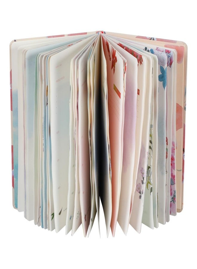 SIIXU Undated Weekly Planner with 48 Weeks, To Do List Notebook, Flower Theme Daily Organizer Journal, A5, 5.8"x8.5", 128 Pages - Image 1
