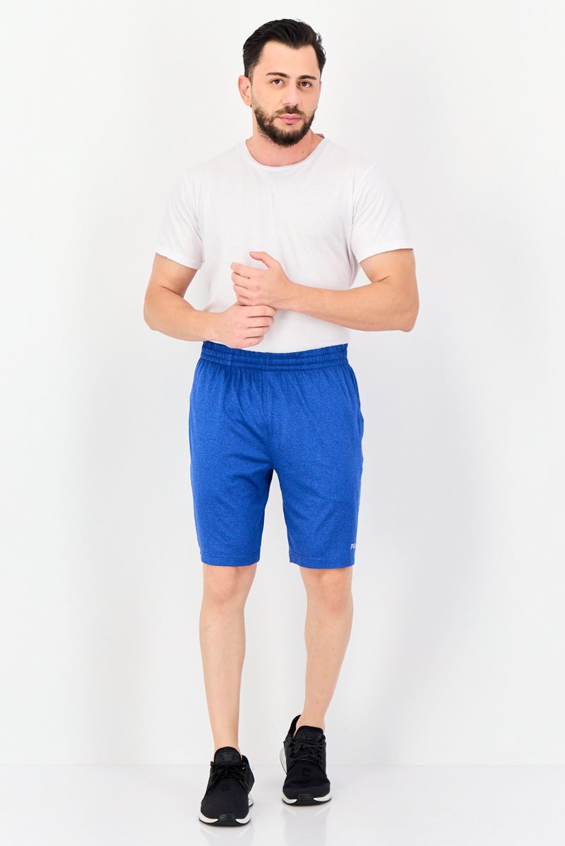 FILA Men Sportswear Fit Brand Logo Outdoor Shorts, Blue Heather - Image 4