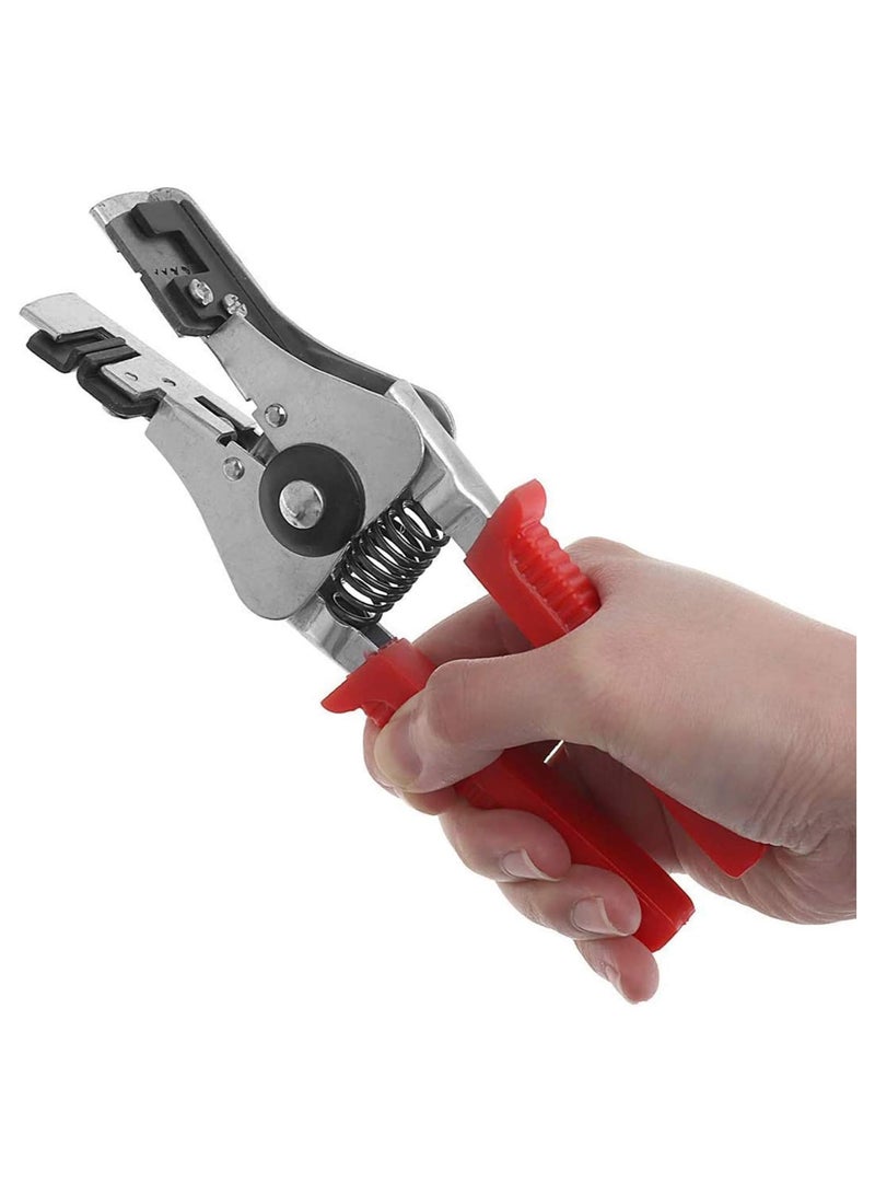 Goolsky كماشة سلك متعددة الوظائف، أداة ضغط، أداة ضغط، قاطع سلك أوتوماتيكي، فولاذ مقاوم للصدأ، مقبض مطاطي - Image 1