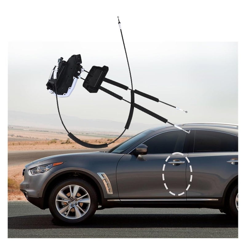 مشغل قفل الباب الكهربائي الخلفي الأيمن 2 دبابيس متوافق مع إنفينيتي FX35 FX50 2009 2012 QX70 2014 2017 - Image 3