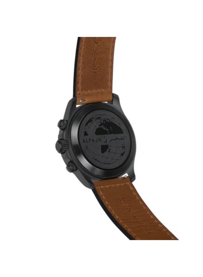 Al Fajr ساعة داون ديناميكية بنية سوداء - Image 3