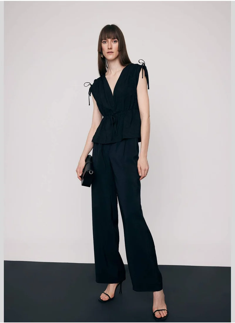 DeFacto Woman Wide Leg Woven Trousers