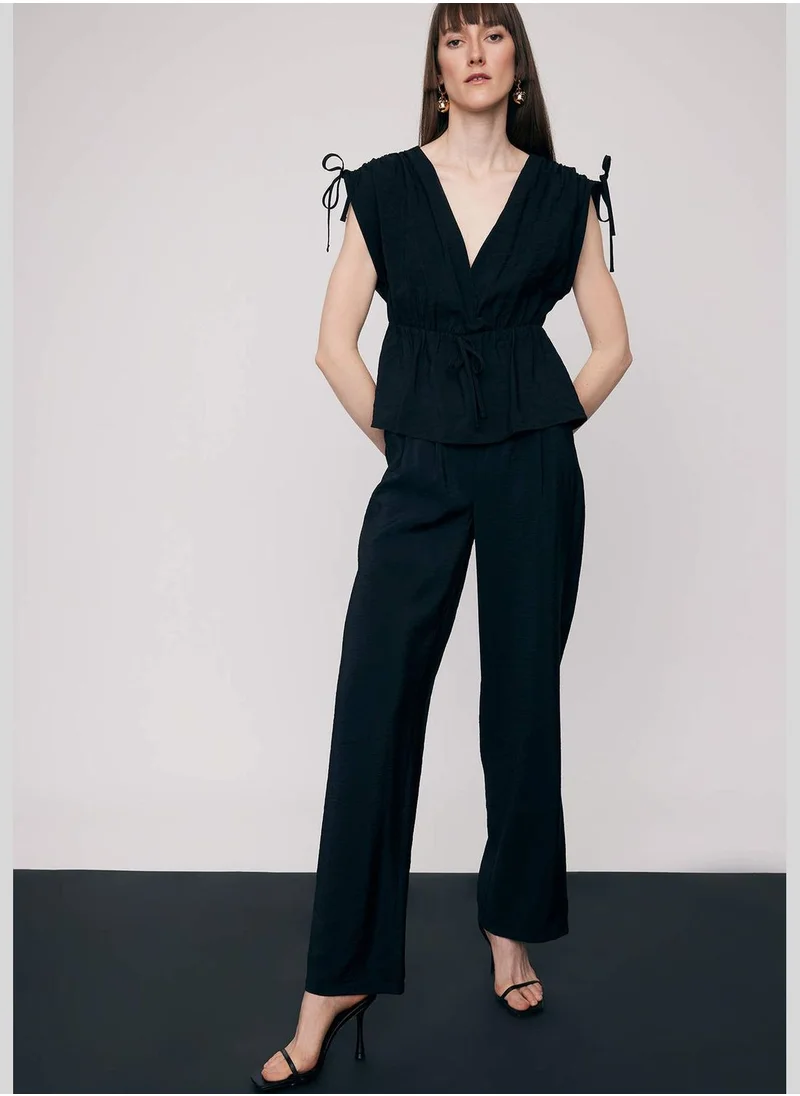 DeFacto Woman Wide Leg Woven Trousers
