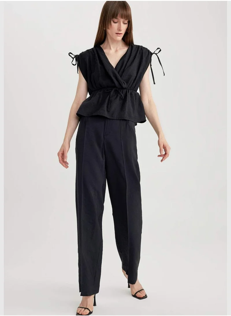 DeFacto Woman Wide Leg Woven Trousers